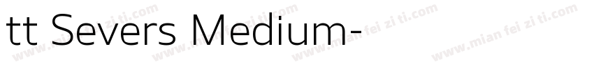 tt Severs Medium字体转换